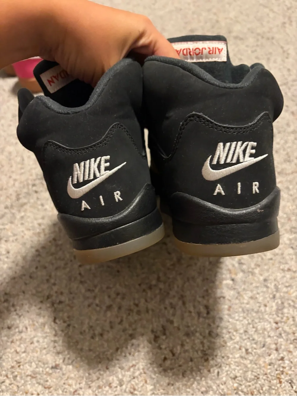 Jordan 5 Black Metallic Sneakers
